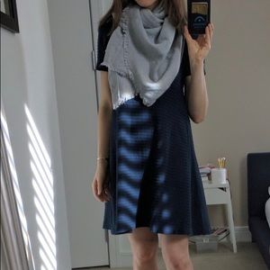 Uniqlo comfy flared ribbed cotton dress